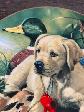 Lenox Decorative Plate with Labrador and Duck